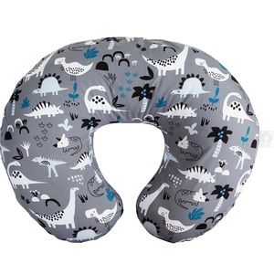 Boppy Original Support Nursing Pillow in Gray Dinosaurs